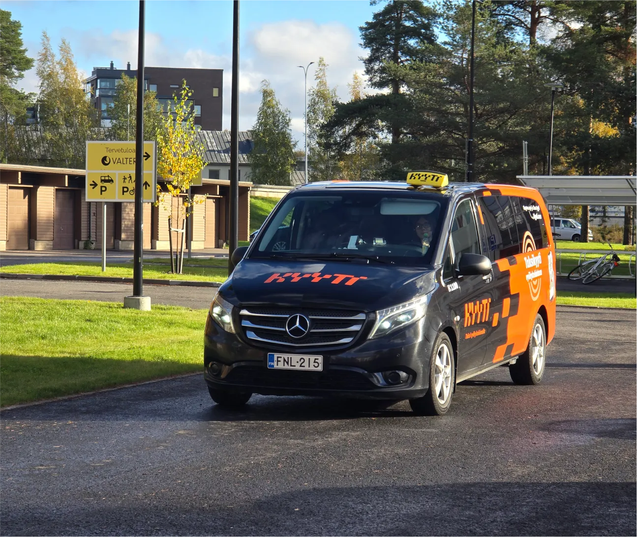 taxivirpin kyyti taksi liikenteessä